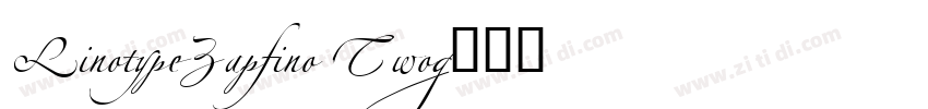LinotypeZapfino Two字体转换